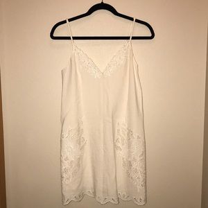 ASTR Dress. Off white with a cream lining.